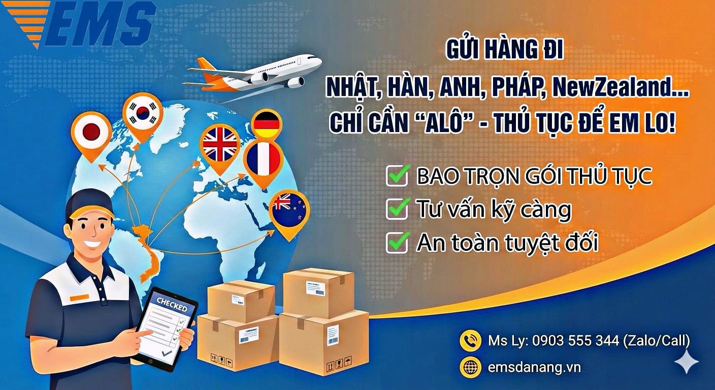 Gửi hàng đi nước ngoài tại Đà Nẵng